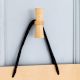 Handmade Natural Wooden T-Bar Wall Hooks-3 Pieces