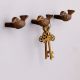 Antique Small Bird Iron Wall Hooks-Pack of 3
