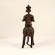 Handmade Vintage Brass Bull with Rider in Tribal Art