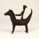 Vintage Finest Brass Horse with Rider in Tribal Art for Decor