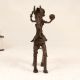 Handcrafted Tribal Art Horse with Rider Made of Brass from Bengal