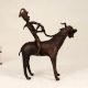 Tribal Art Finest Brass Goat with Rider from Bengal for Decor