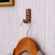 6 Pieces Small Natural Wooden Wall Hooks