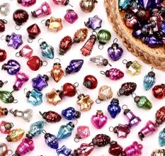 25 Pieces Multi-Colour Small Cut Christmas Hanging