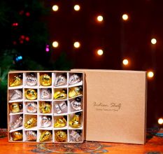 25 Pieces Silver and Golden Christmas Tree Ornaments