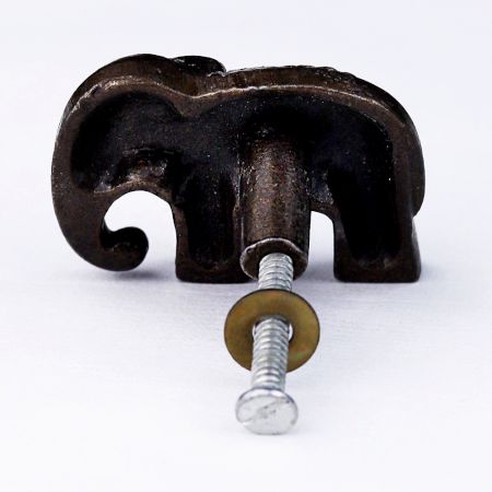 Decorative Elephant Metal Drawer Knob