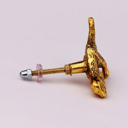 Decorative Golden Dinosaur Aluminium Dresser Knobs