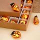 25 Pieces Amber Glass Ornaments - Christmas Tree Ornaments