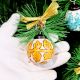 12 Pieces Hand painted Multicolor Round Balls Ceramic Christmas Ornaments