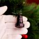 25 Pieces Black Glass Ornaments For Tree Decoration
