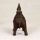 Central India Vintage Brass Camel Statue with Rider for Decor