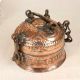 Islamic Art Handmade Copper Jewelry Box for Home Decoration