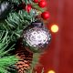 12 Pieces Modern Glass Silver Christmas Ornaments For Tree Decoration