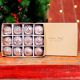 12 Pieces Modern Glass Silver Christmas Ornaments For Tree Decoration