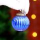 12 Pieces Round Blue Glass Christmas Ornaments For Tree Decoration