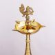 Premium Peacock Brass Oil Lamp for Home and Temple Decor