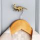 Dinosaur Aluminium Golden Heavy Duty Wall Hook