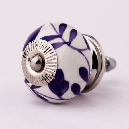 Purple Flower Knob