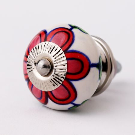 Red Flower Knob
