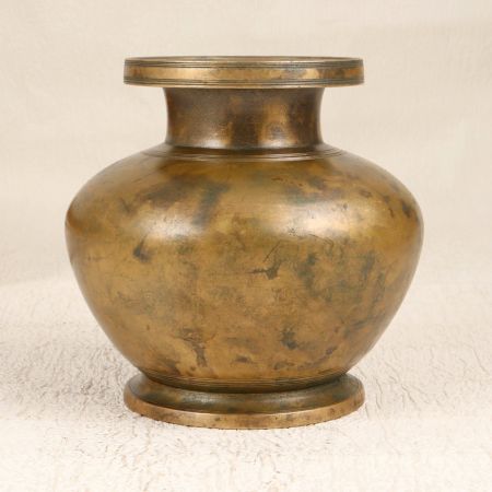 Traditional Handmade Indian Water Pot Made of Premium Brass