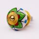 Green Clove Flower Ceramic Dresser Knob Online