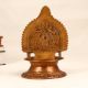 Handmade Brass Gajalakshmi Oil Lamp for Hindu Rituals