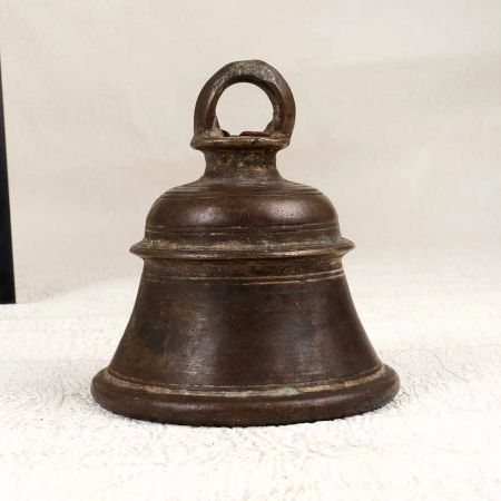 Rich Brown Holy Bell Metal Temple Bell for Hanging