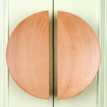 Unique Natural Wooden Door Large Handles (1Pair)