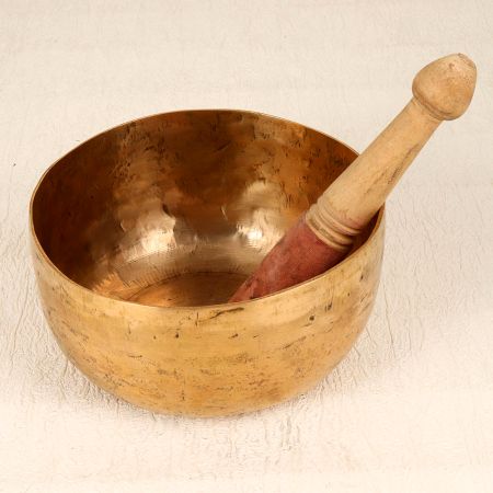 Premium Tibetan Art Singing Bowl with Wooden Mallet