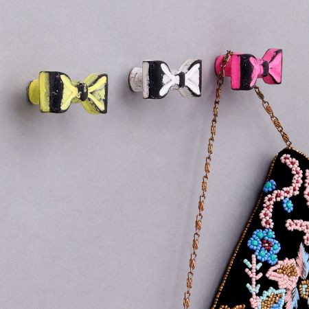 Decorative Multicolor Iron Bow Modern Wall Hook