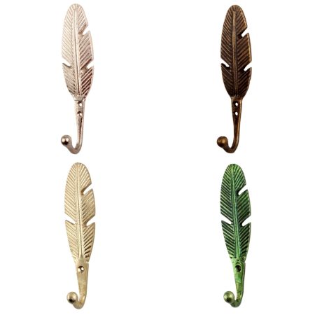 Modern Big Feather Iron Wall Hook