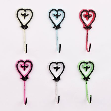 Iron Heart Decorative Wall Hook