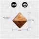 Modern Natural Pyramid Shape Wooden Adheshive Wall Hook