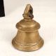 Holy Brown Temple Bell Made of Bell Metal for Rituals