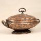 Vintage Copper Rice Bowl in Islamic Art for Home Decor