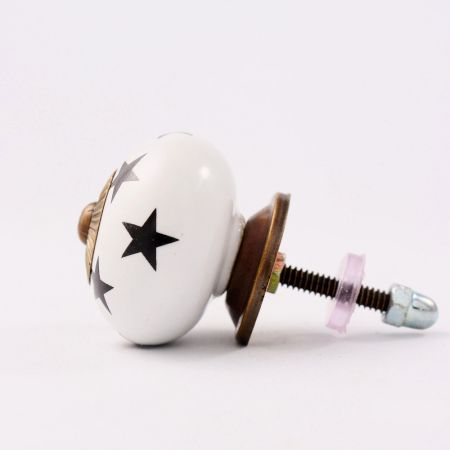 Black Star Ceramic Knob