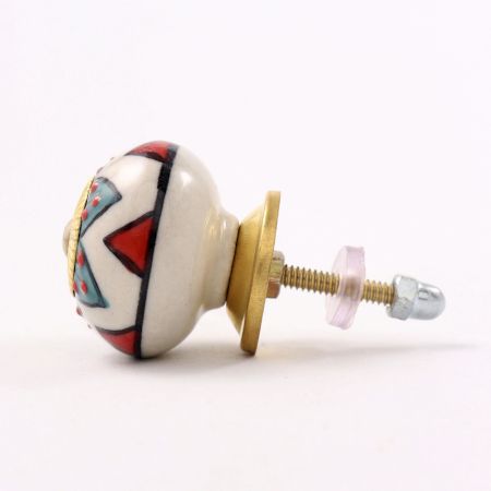 Mixed Flower Dresser Knob