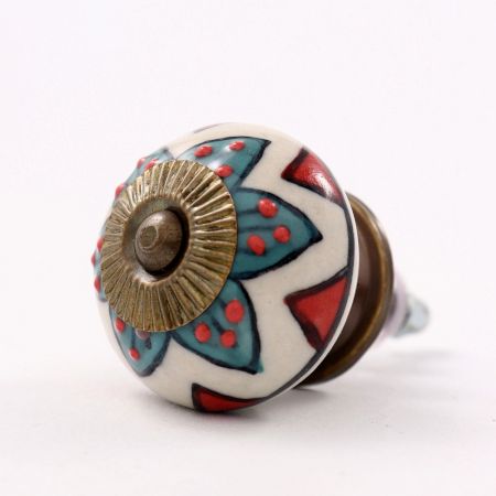 Mixed Flower Dresser Knob