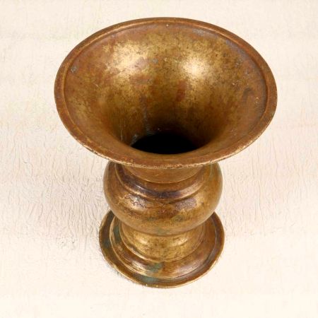 Handcrafted South Indian Art Flower Pot Made of Finest Brass