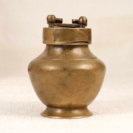 Handcrafted Brass Ganga Jali Water Pot for Hindu Rituals