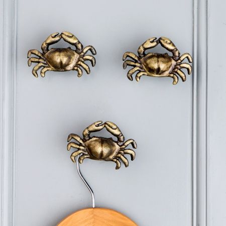 Antique Crab Iron Modern Wall Hook-3 Pieces
