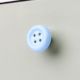 Turquoise Ceramic Button Knob