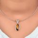 Bezel Setting Tiger's Eye 925 Sterling Silver Pendant