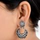 92.5Sterling Silver Earrings with Floral Pattern Chand Bali Designer Earrings