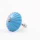 Solid Turquoise Ceramic Cabinet Knob-6 Pieces