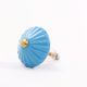 Solid Turquoise Ceramic Cabinet Knob-6 Pieces