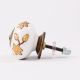 Brown Golden Modern Floral Cupboard Knob-6 Pieces