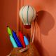 Multicolor Ceramic Hot Balloon Modern Kids Wall Hook-3 Pieces