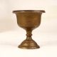 Traditional Handmade Brass Holy Cup with Stand for Decor