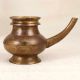 Handmade Holy Water Pot with Spout Made of Brass for Rituals